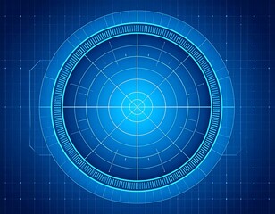 Circular interface, futuristic design