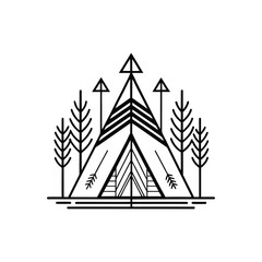 vector illustration of a pyramid