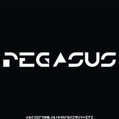 Unique elegant modern alphabets display font vector