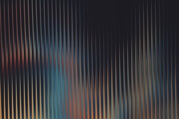Dark abstract background with vertical ribbed texture and subtle, blurred colorful light reflections, creating a moody and sophisticated atmosphere