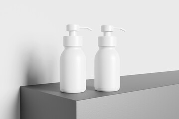 Blank pump bottle soap for mockup - 3D Illustration