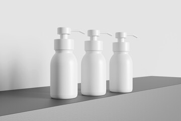 Blank pump bottle soap for mockup - 3D Illustration