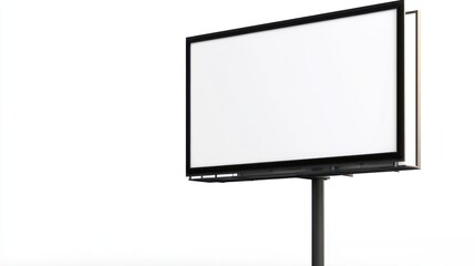 Obraz premium Blank billboard on white background