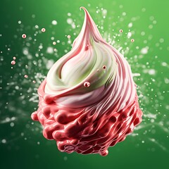 Whimsical Swirl Abstract Food Art