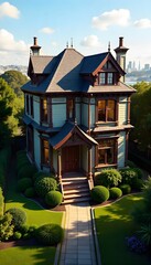 Historic Victorian home welcomes with charming curb appeal