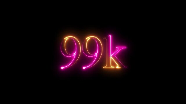 99k subscribar celeration icon.4k video
