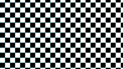 Fototapeta premium Black and white checkered pattern seamless texture race flag background
