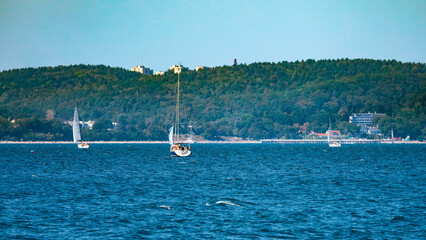 Sopot Seacoast with Boats and Yachts