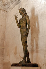 Statue of John the Baptist by Ivan Mestrovic  at the Diocletians Palace in split, Croatia