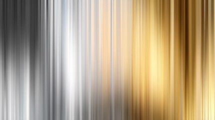 Obraz premium abstract gold to silver gradient background with blurred vertical lines minimalist motion blur effect clean modern design for banner cover or poster