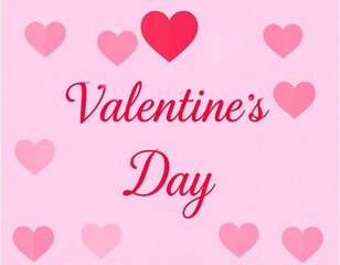 Simple Valentine's Day greeting card