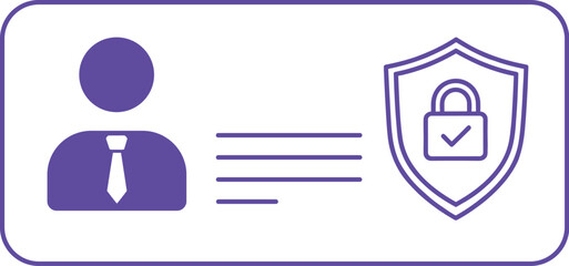 Data Security Icon Vector – Cybersecurity & Protection Symbol Design