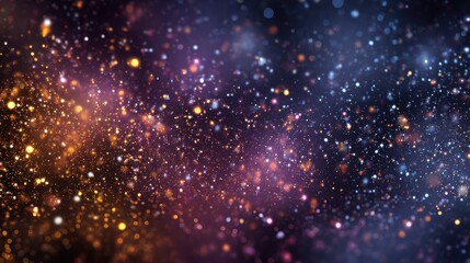 Obraz premium magical glittering background with falling sparkles ideal for festive celebrations and creative designs