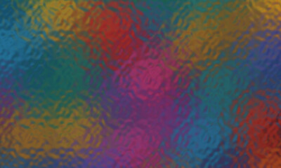 Abstract Colorful Textured Background with Blurred and Distorted Glass Effect