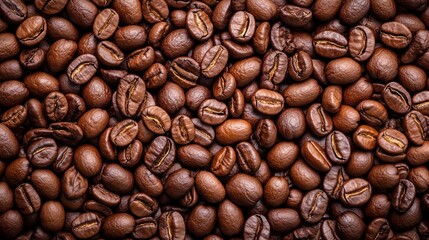 Obraz premium Roasted coffee beans background texture
