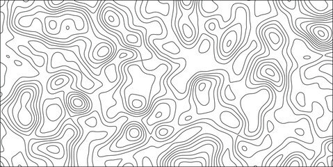 Obraz premium Dense topographic contour map lines pattern black and white intricate organic wavy shapes background vector art