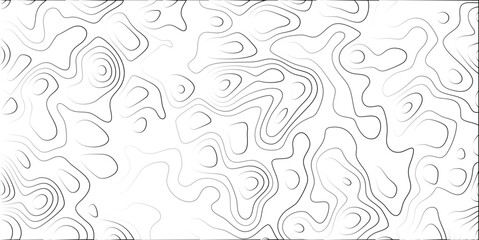 Dynamic Black and White Topographic Contour Lines Pattern on White Background with Flowing Organic Shapes and Subtle Gradient Effect