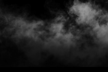 Dramatic atmospheric fog or smoke texture against a dark backdrop, perfect for adding mystery and depth to design projects