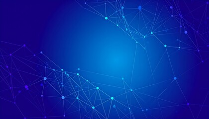 Abstract network design with gradient blue background