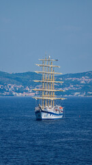 Fototapeta premium Sailboats and yachts in the sea