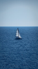 Fototapeta premium Sailboats and yachts in the sea