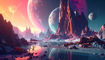 Colorful alien landscape (1)