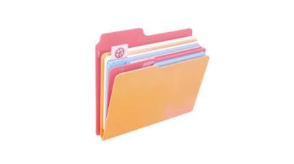 A stack of colorful manila folders and dividers organized neatly for efficient document management