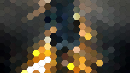 4K abstract geometric background with a hexagonal mosaic pattern.