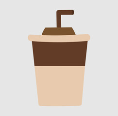 Takeaway Coffee Cup Icon – To-Go Drink Illustration