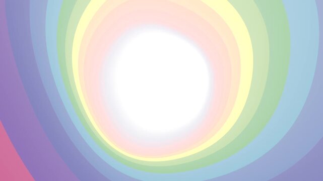 Illuminated Rainbow Tunnel