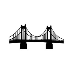 Iconic tower bridge silhouette symbolizing london landmark architecture and transportation silhouette