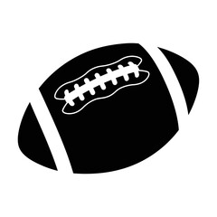 American football ball detailed textured object sport game competition athleticism teamwork silhouette