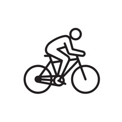Obraz premium bicycle icon on white background