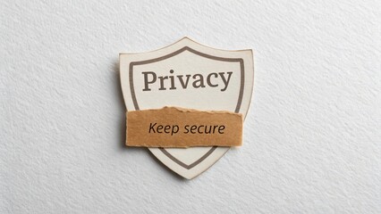 Privacy Shield with Keep Secure Message for Data Protection Concept