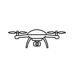 Dhone camera vector icon on white background 