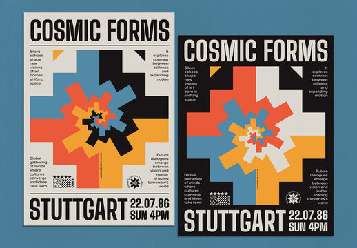 Neo-Constructivist Event Poster Template