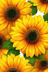 Obraz premium Yellow Sunflower Vase Decoration