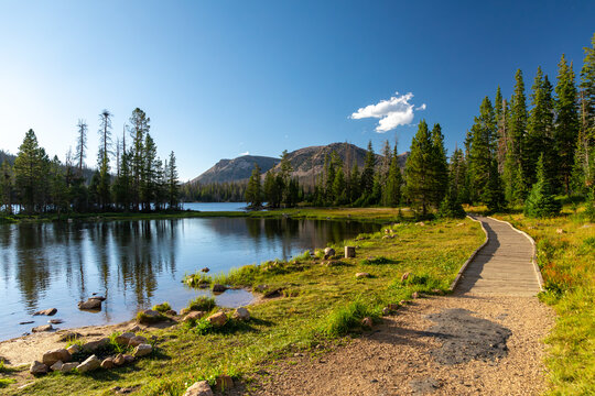 Landscapes near Mirror Lake in the Utah Uinta Mountains