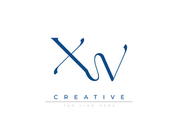 Blue stylized letters XW combined in a modern design on a clean white background, evoking professionalism and creativity. Ideal for branding, business identity, and corporate representation concepts.