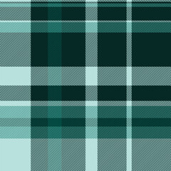 Classic tartan pattern in cool blues and greens. Ideal for backgrounds, textiles, fashion, or representing tradition and comfort. Versatile for various design projects.