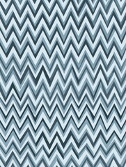 Stylish Zigzag Pattern in Shades of Blue and Gray for Modern Design Inspiration in Interior Decoration and Fabric