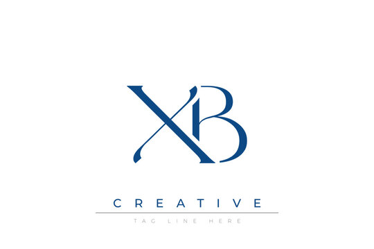Blue stylized letters XB combined in a modern design on a clean white background, evoking professionalism and creativity. Ideal for branding, business identity, and corporate representation concepts.