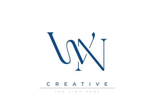 Blue stylized letters WN combined in a modern design on a clean white background, evoking professionalism and creativity. Ideal for branding, business identity, and corporate representation concepts.