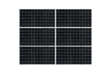 A six-panel solar battery is isolated
