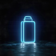 Neon light bottle design