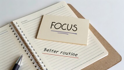 Focus on Better Routine for Improved Productivity and Success