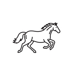 horse vector illustration on white background 