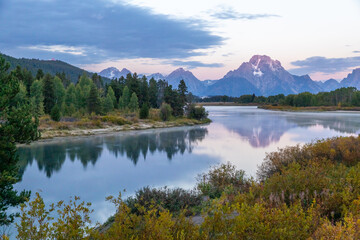 Oxbow Bend Sunrise in Grand teton National Park