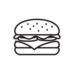 sandwich with cheese and vegetables vector icon on white background 