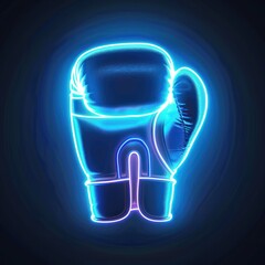 Neon boxing glove